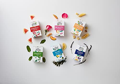 Ahmad Tea Digest Infusion - Sweet Mint & Fennel Herbal Tea with Biotin - 20 Teabags