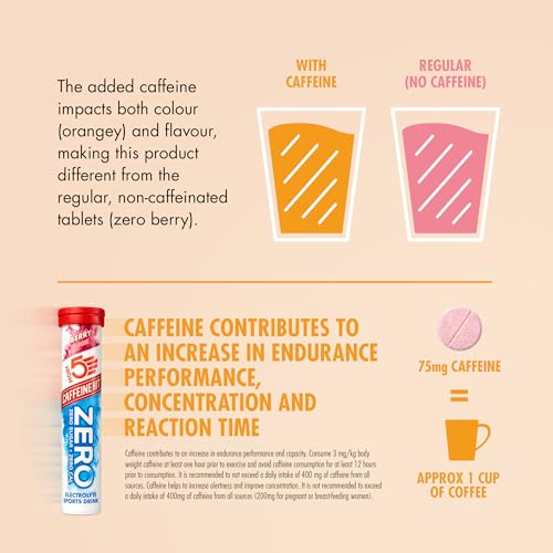 HIGH5 ZERO Caffeine Hit Electrolyte Tablets, Hydration Tablets Enhanced with Vitamins (106995002056GBR)