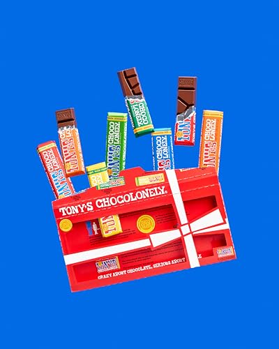 Tony's Chocolonely Extended Rainbow Tasting Pack - 8 Bars, 385g, Assorted Flavours
