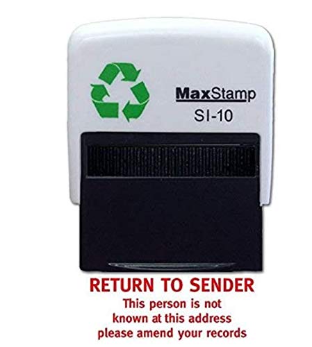 Trodat Printy 4911 Self-Inking Return to Sender Stamp | Red Ink | 24x7mm Impression 2