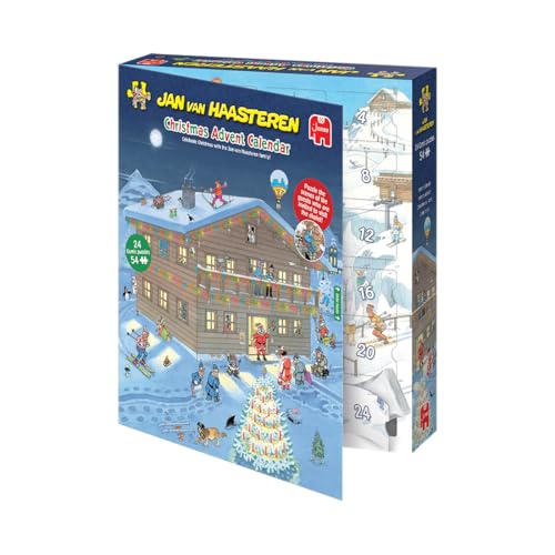 Jan Van Haasteren Christmas Advent Calendar - 24 Days of 54-Piece Puzzles, 1296 Total Pieces 3