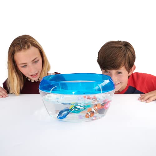 Robo Alive Robo Fish 7126 Robotic Toy Pet with Fish Tank and Never Wet Sand, Hyper-Realistic Swimming Fish for Kids and Teens