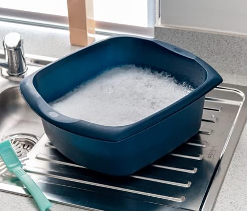 Addis Large Rectangular Washing Up Bowl - 9.5 Litre Ink Blue