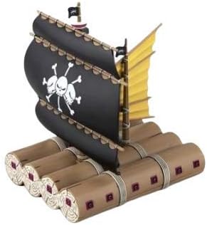 ONE PIECE Grand Ship Collection Marshall D. Teach's Pirate Ship Plastic Model - Compact Display & Easy Assembly for Ages 12+