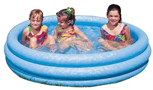 Intex Crystal Blue Inflatable Paddling Pool - 147cm x 33cm, 288 Litre Capacity, Ages 3+ 4