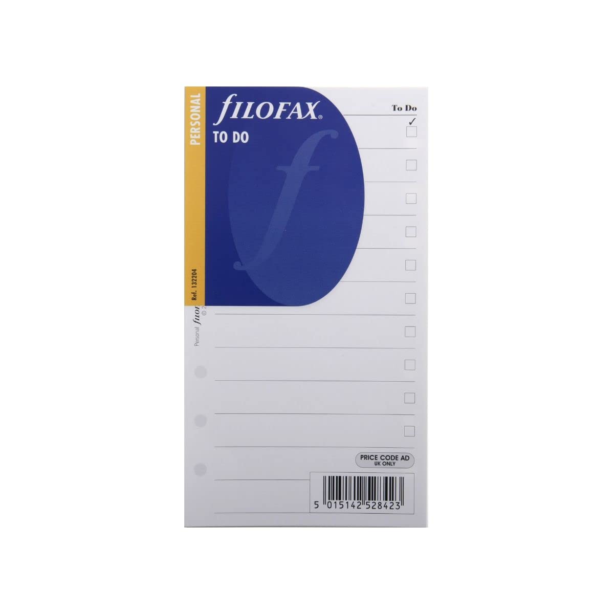 Filofax Personal To Do, White 2