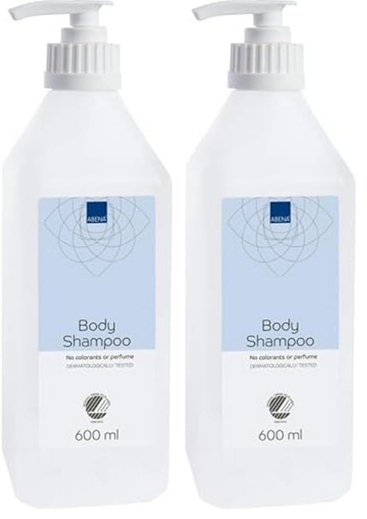ABENA Shower Gel - Fragrance Free Body Wash, 600 ml, Pack of 2