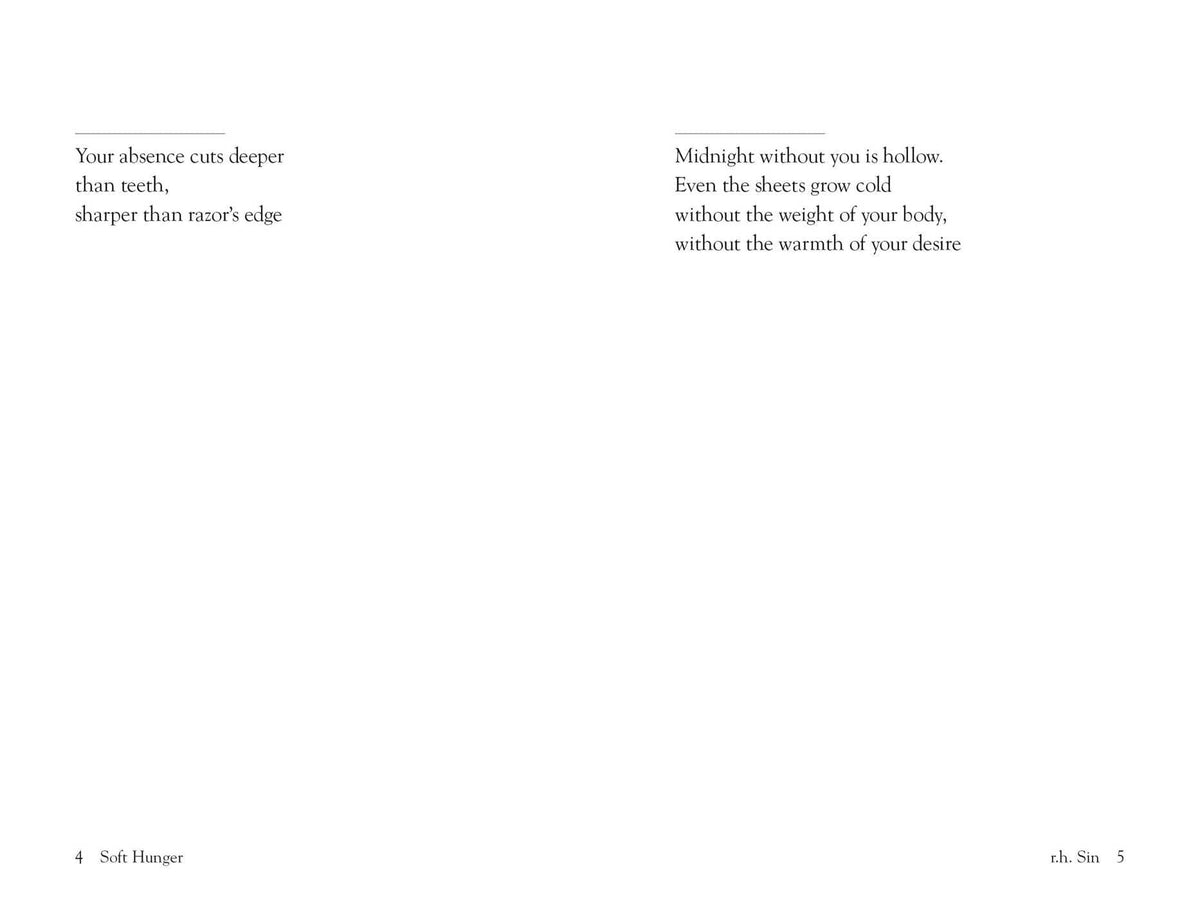 Andrews McMeel Publishing Soft Hunger: The Yearning - Love Poetry Paperback | 116 Pages | English 4