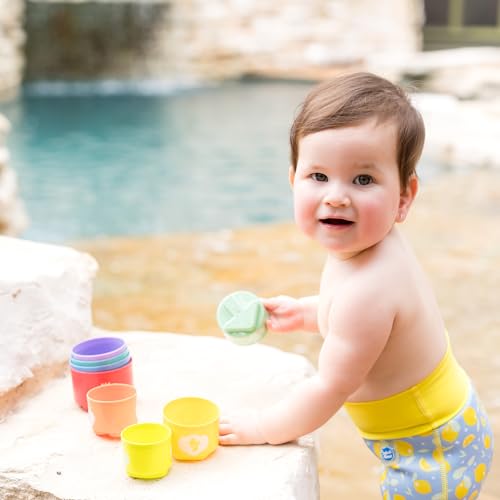 Splash About Stacking Cups - 8-Piece Bath Toy Set for Toddlers 2 Months+ 8