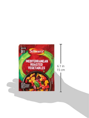 Schwartz Mediterranean Roasted Vegetables Recipe Mix 30g | Pack of 12 | With Garlic, Basil & Parsley | Vegetarian