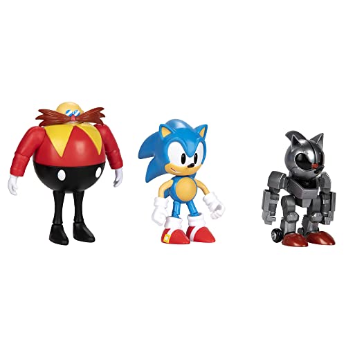 Sonic The Hedgehog - 4 Inch Action Figures, Sonic Classic 3 Pack (2023)