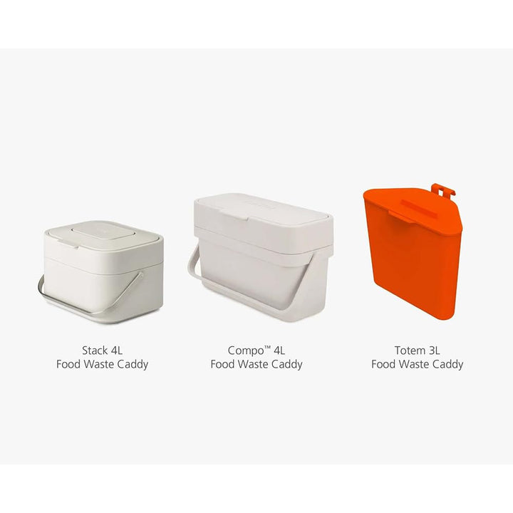 Joseph Joseph Biodegradable Compostable Bags for 4L Food Waste Caddies, Pack of 50