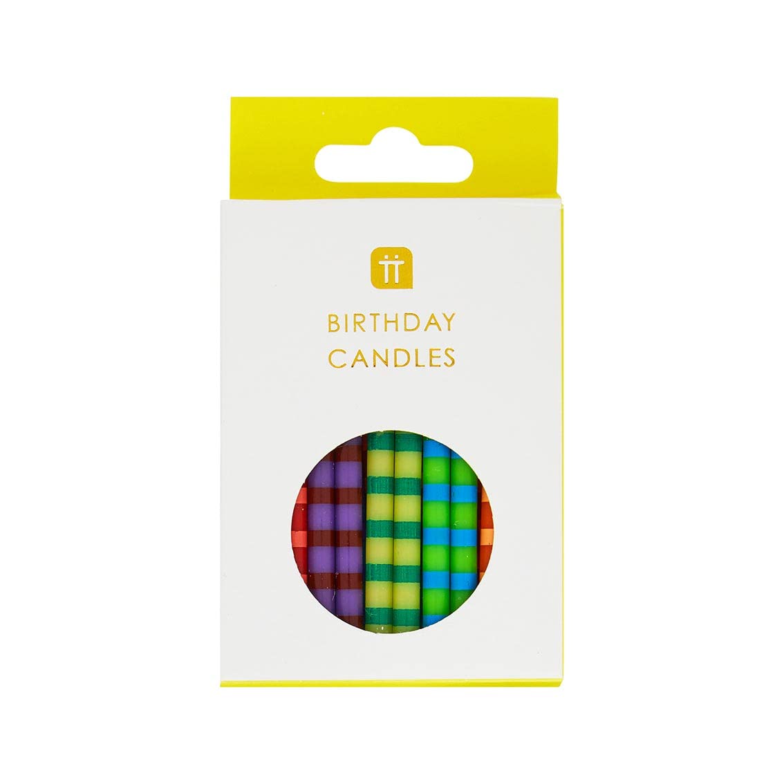 Talking Tables Rainbow Birthday Cake Candles with Holders - Party Decorations for Kids Birthday, 24 Pack 2