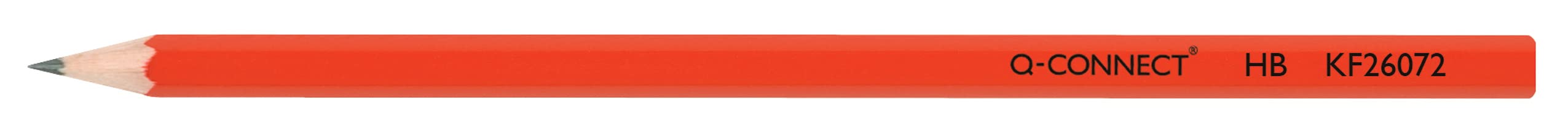 Q-Connect HB Wooden Lead Pencils - Smudge Free Writing | Comfortable Hexagonal Barrel | 12 Pack