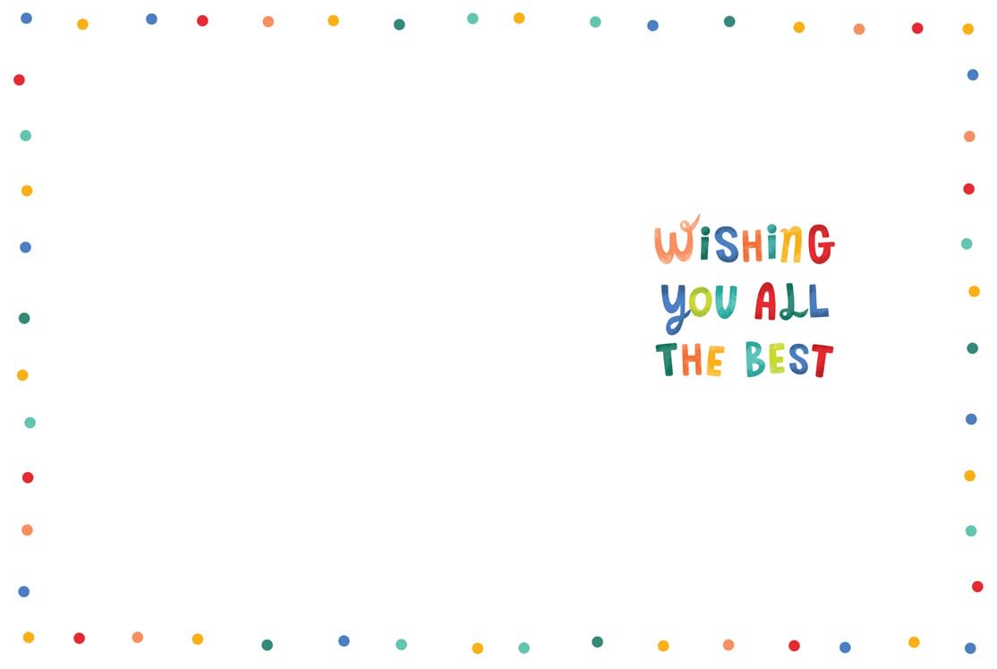 Piccadilly Greetings Goodbye & Goodluck Card - A4 Size | Multicolor | 12 x 9 inches 2