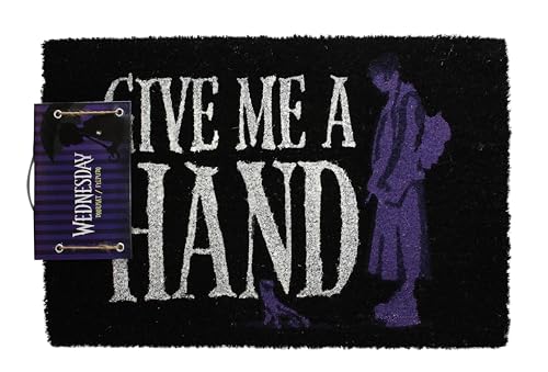 SD TOYS Wednesday Give Me a Hand Doormat - Coconut Fibre and PVC - 60 x 40 cm (SDTMGM25967)