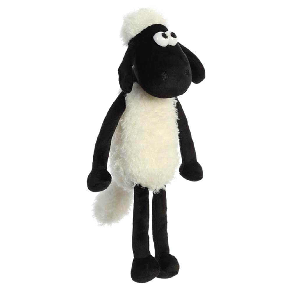 Shaun the Sheep Cuddly Plush Toy 61174 - Black and White, 12in, Polyester | Suitable from Birth