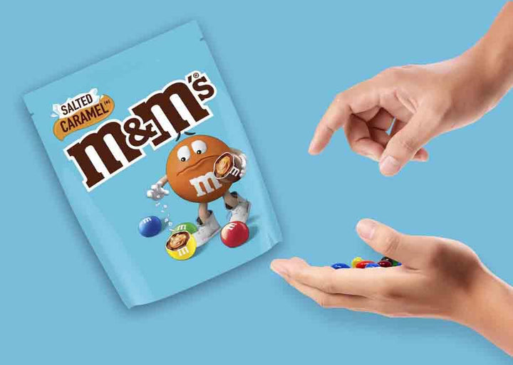 M&Ms Salted Caramel Chocolate Pouch, 102g
