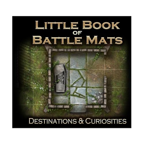 Loke Little Book of Battle Mats - Destinations & Curiosities Portable 6x6 RPG Battle Mat Book (057LBM)