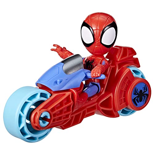 Spidey and His Amazing Friends Marvel Action Figure with Toy Motorcycle - Ages 3+ 7