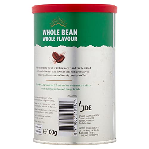 Kenco Millicano Decaf Instant Coffee 100g (Pack of 6 Tins, Total 600g)