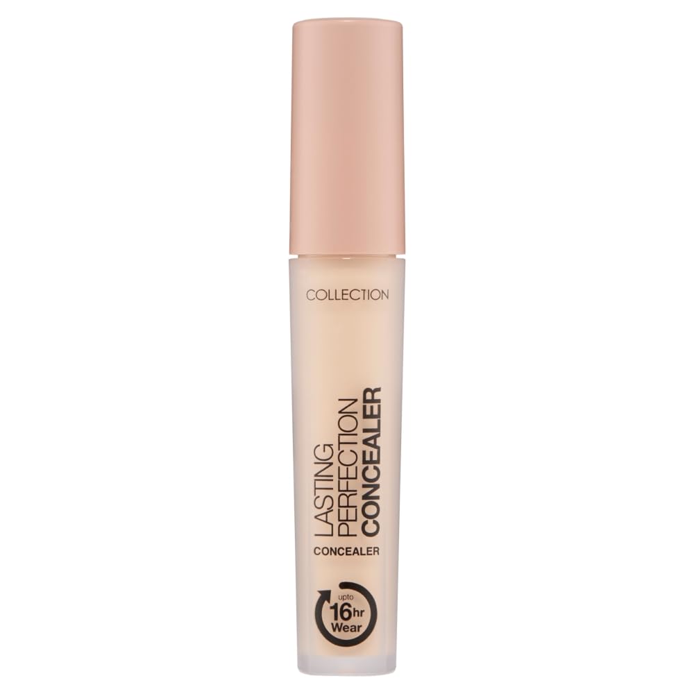Collection Cosmetics Lasting Perfection Concealer, 16-Hour Wear, Full Coverage, Vegan, Shade: Cashew 1