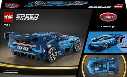 LEGO Speed Champions Bugatti Vision GT Hyper Sports Car Model Kit Toy | 284 Pieces | Ages 9+ 10