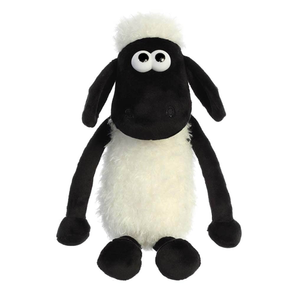 Shaun the Sheep Cuddly Plush Toy 61174 - Black and White, 12in, Polyester | Suitable from Birth 5