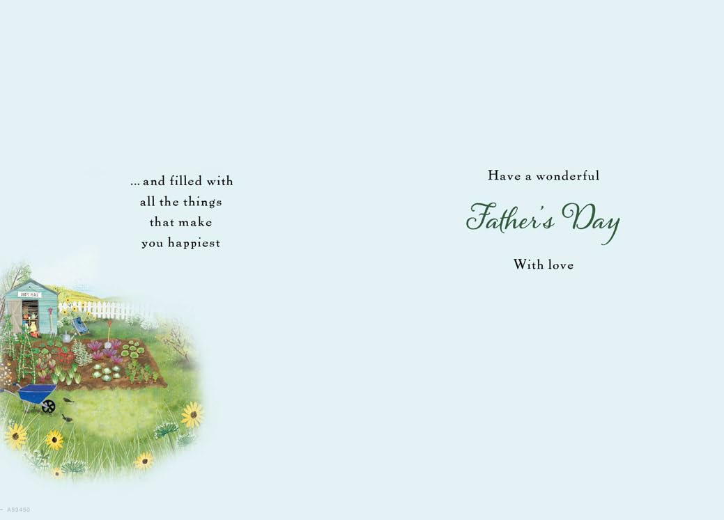 Piccadilly Greetings Father's Day Card for Dad from Daughter & Son in Law | 9 x 6 Inches