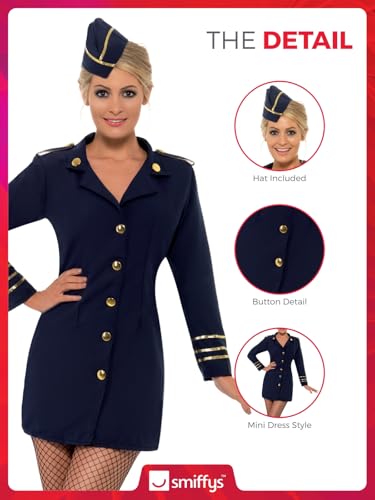 Smiffys Flight Attendant Costume - Size 40-42 (28879)