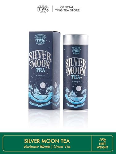 TWG Tea Silver Moon Green Tea - Grand Berry & Vanilla Blend | Loose Leaf | 100g Haute Couture Tin 6