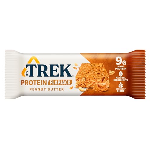 JB's TREK High Protein Flapjack Peanut Butter - Gluten Free Plant Based Protein Bar 5