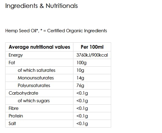 Biona Organic Hemp Seed Oil - Cold-Pressed & Unrefined | 250ml 2
