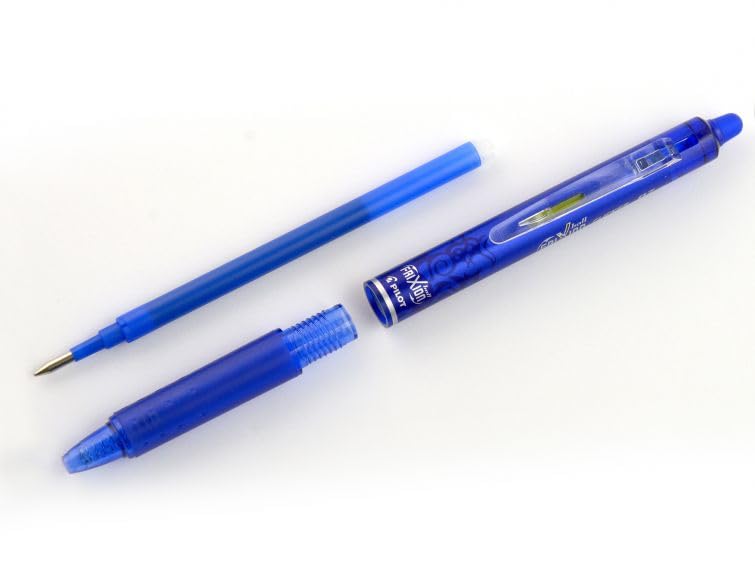 PILOT Frixion Ball Clicker 07 Gel Ink Rollerball Pen Refills - Blue Ink, 0.7mm Tip, Pack of 3 6