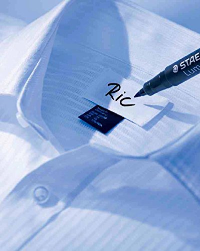 STAEDTLER Lumocolor Permanent Laundry Marker - Fine 0.6mm Line | Black Ink | Pack of 1