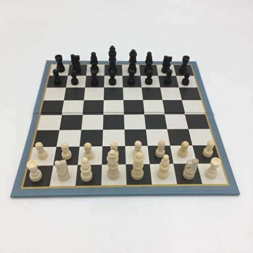 Robert Frederick Wooden Chess Set with 32 Pieces and 28 x 28cm Bi-Fold Board in Patterned Box 2