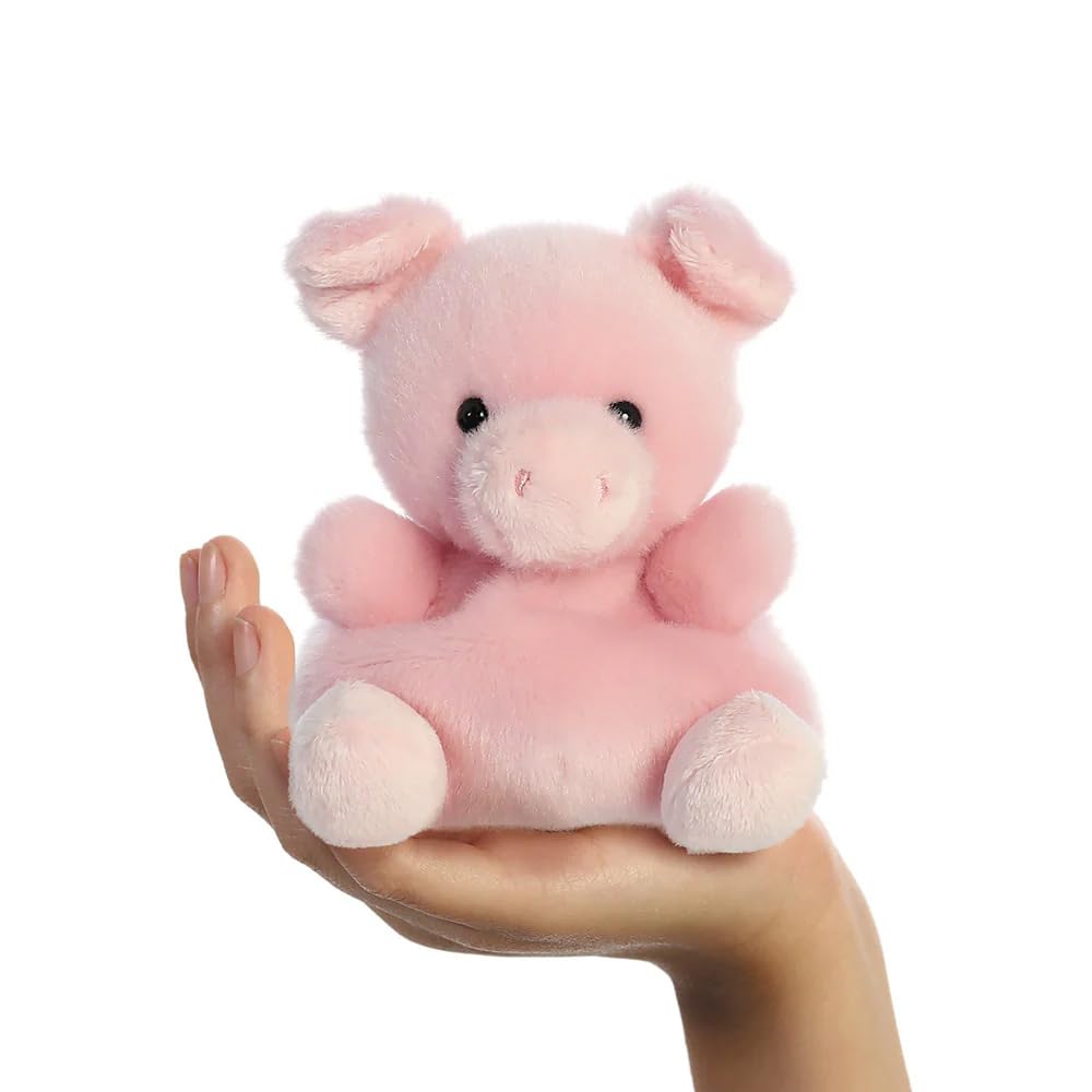 AURORA Palm Pals Wizard The Pig Soft Toy - Pink | 10 cm | Suitable from Birth 2