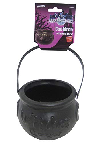 Smiffys Witch's Brew Cauldron - Halloween Fancy Dress Accessory, Black, 14cm(w)x10cm(h) 7