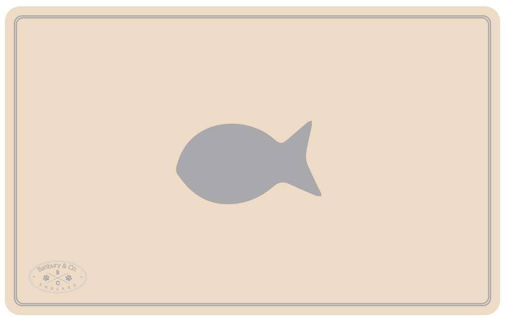 Banbury & Co Luxury Cat Feeding Mat - Non-Slip Silicone Base | 450x300mm | Clear 1