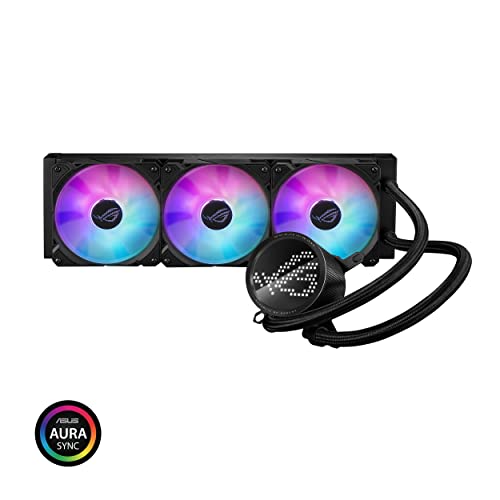 ASUS ROG Ryuo III 360 All-in-One CPU Liquid Cooler with 3.5" LCD Display and Asetek 8th Gen Pump