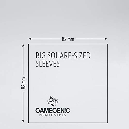 Gamegenic Matte Big Square-Sized Sleeves 82x82mm (50 pcs) - Clear 2