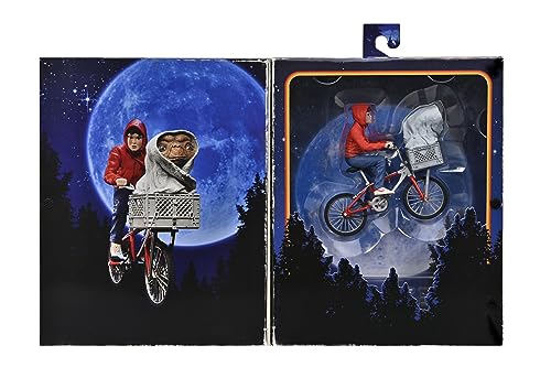 NECA E.T. The Extra-Terrestrial 40th Anniversary Series - E.T. & Elliott with Bicycle Action Figure (55065)