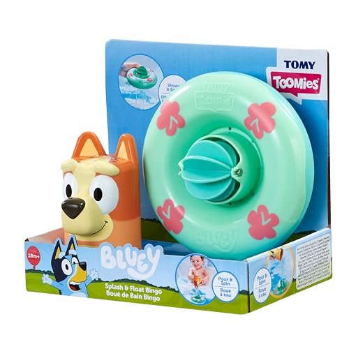 TOMY Toomies Bluey Splash and Float Bingo - Bath Toy Cup with Water Wheel for 18 Months+ 8