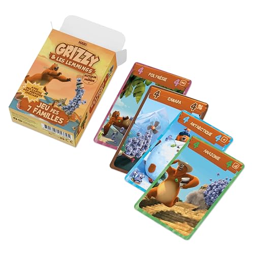 Débâcle Jeux Grizzy & the Lemmings Happy Families Card Game (French) 3