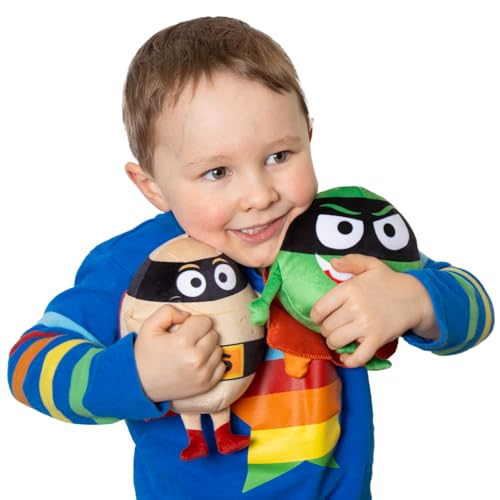 Evil Pea Plush Toy - Official Supertato Character from CBeebies Show 2