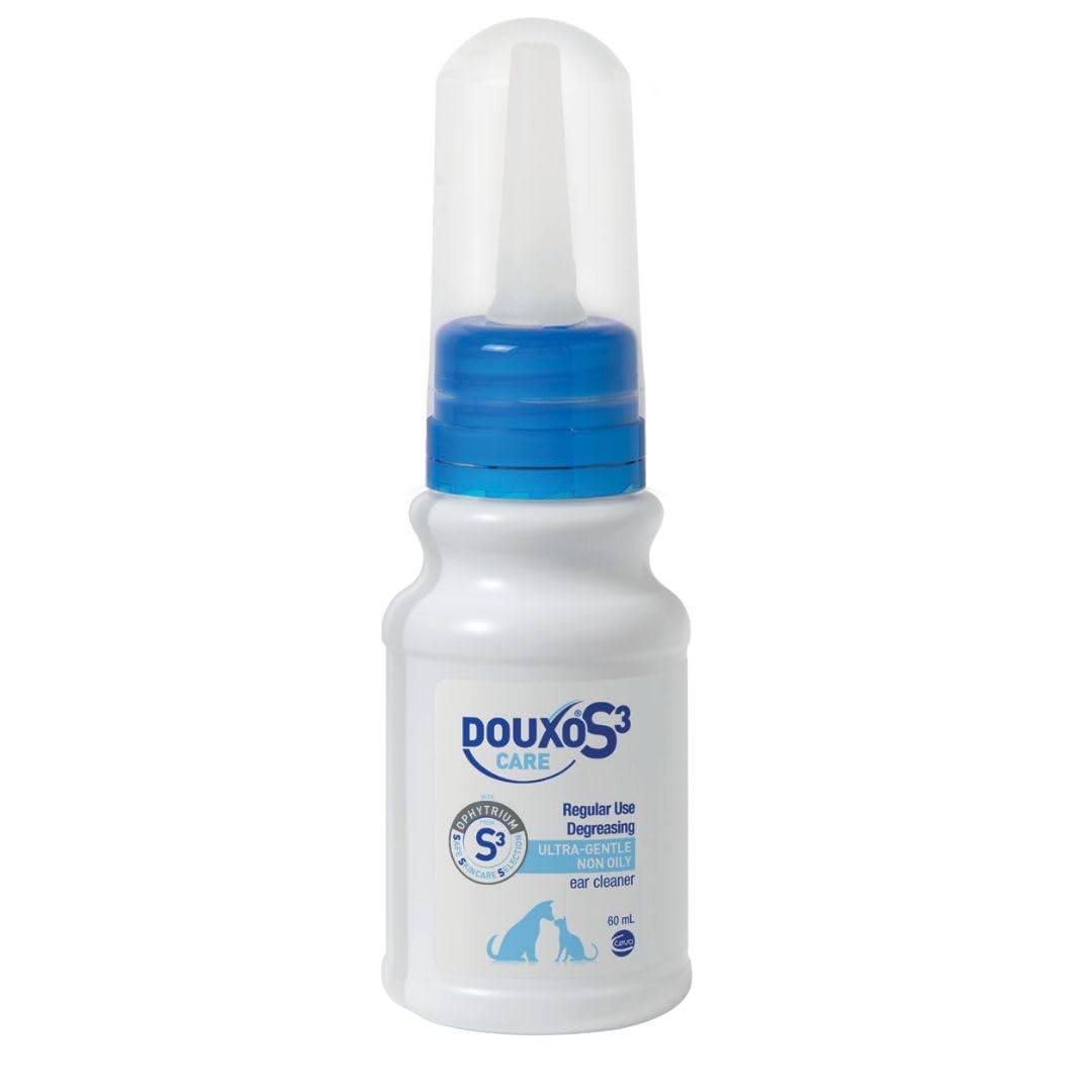 Douxo S3 CARE Ear Cleaner for Cats & Dogs - 60ml | Vet-Recommended | Ophytrium Formula