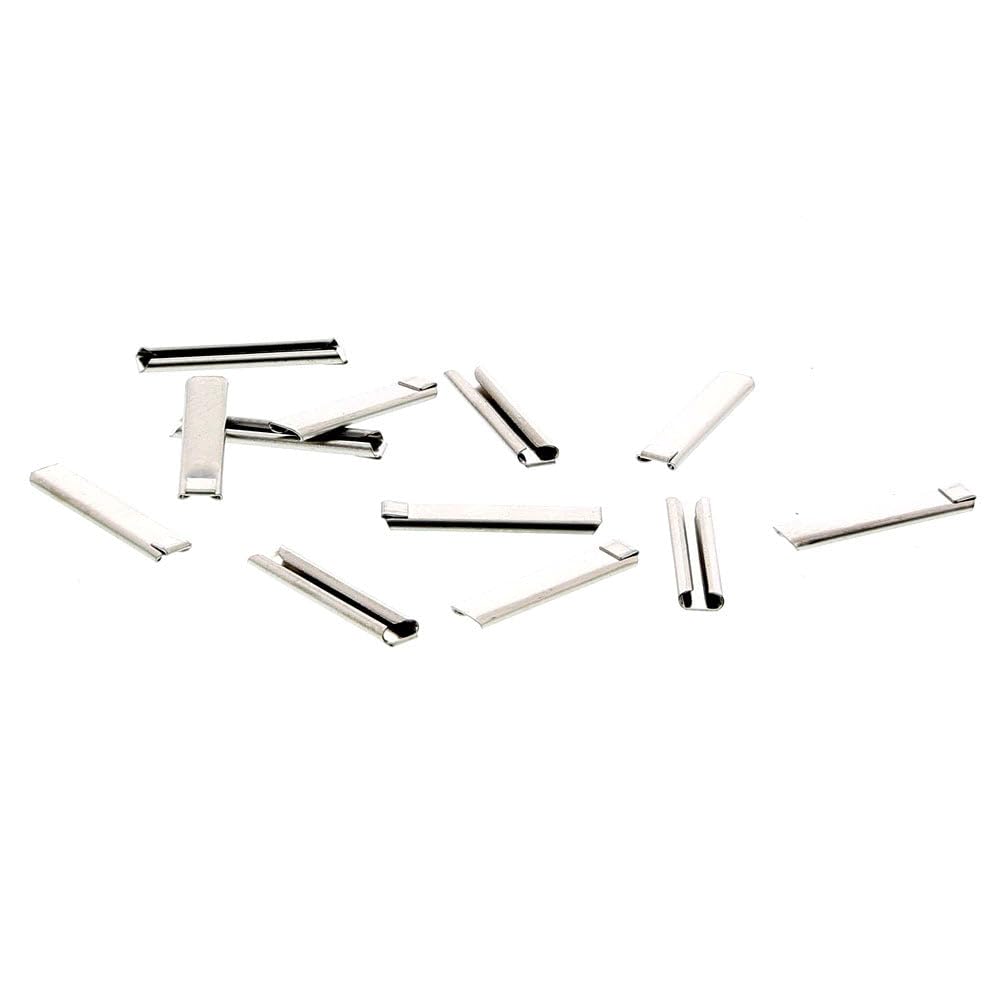 Hornby R910 Model Train Track Fishplates - Pack of 12 | Plastic, Silver | For Flexible/Semi-Flexible Track 2