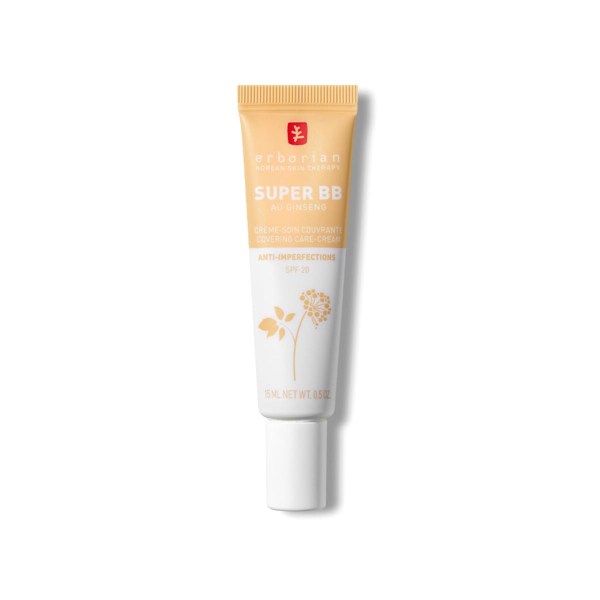 Erborian Super BB Cream - High Coverage, Anti-Imperfection, SPF 20, Nude, 15ml