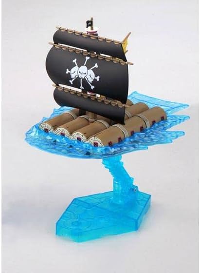 ONE PIECE Grand Ship Collection Marshall D. Teach's Pirate Ship Plastic Model - Compact Display & Easy Assembly for Ages 12+