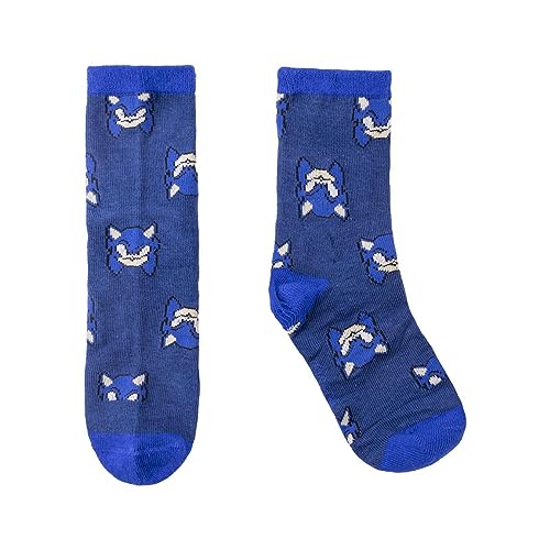 Sonic the Hedgehog Unisex Kids' Socks - Blue, Red, White (35-41)